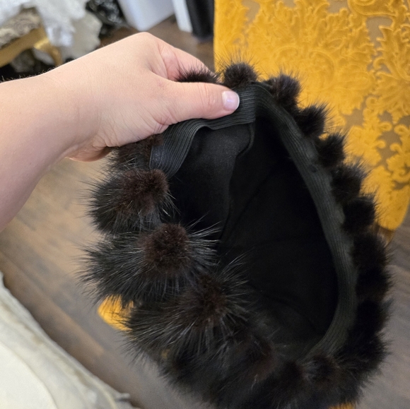 Genuine mink vintage hat - Picture 3 of 5